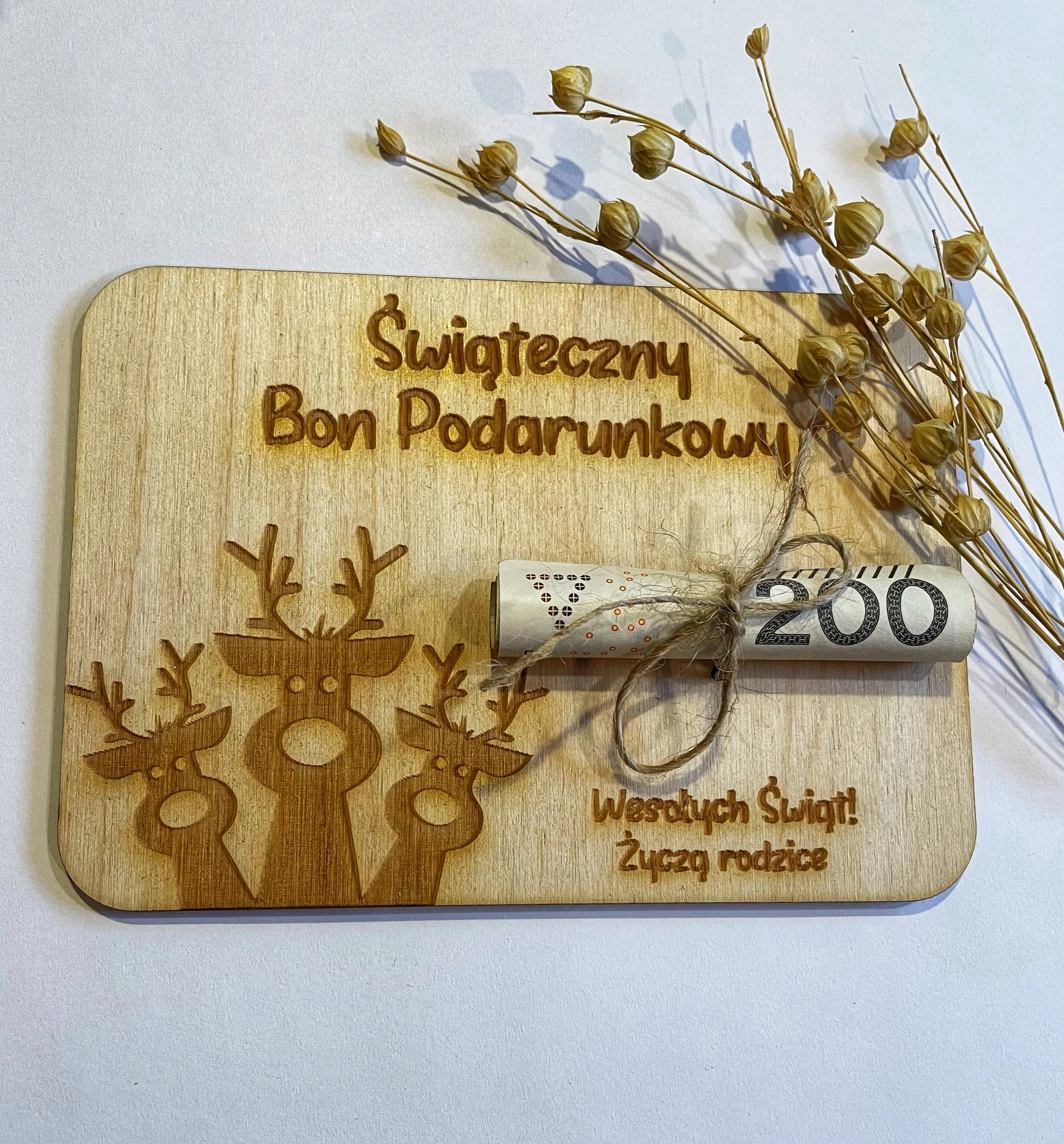 Świąteczny Bon Podarunkowy