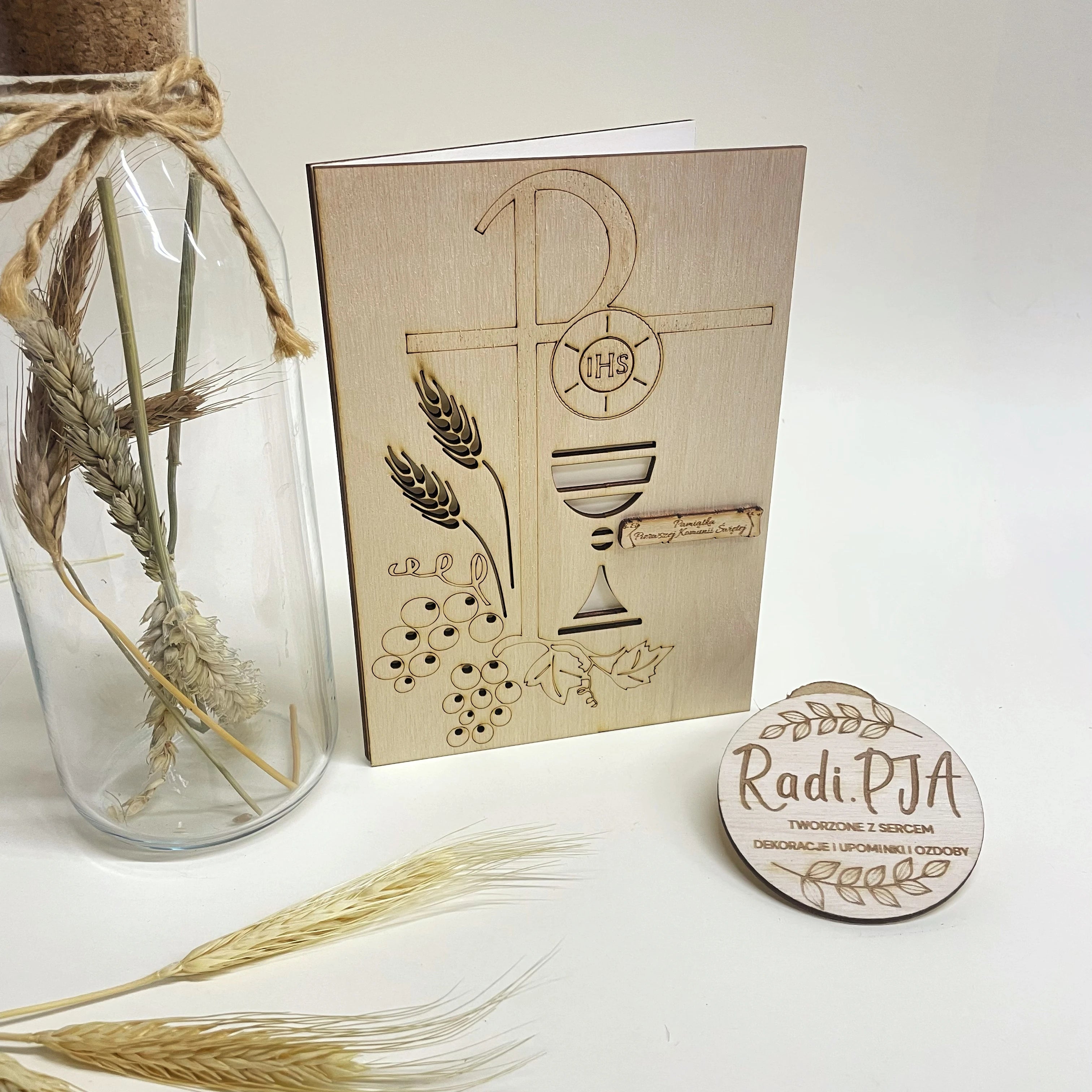 Kartka / Pamiątka I Komunia Święta z życzeniami