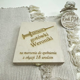 Zastrzyk gotówki 18 urodzin z personalizacją i życzeniami