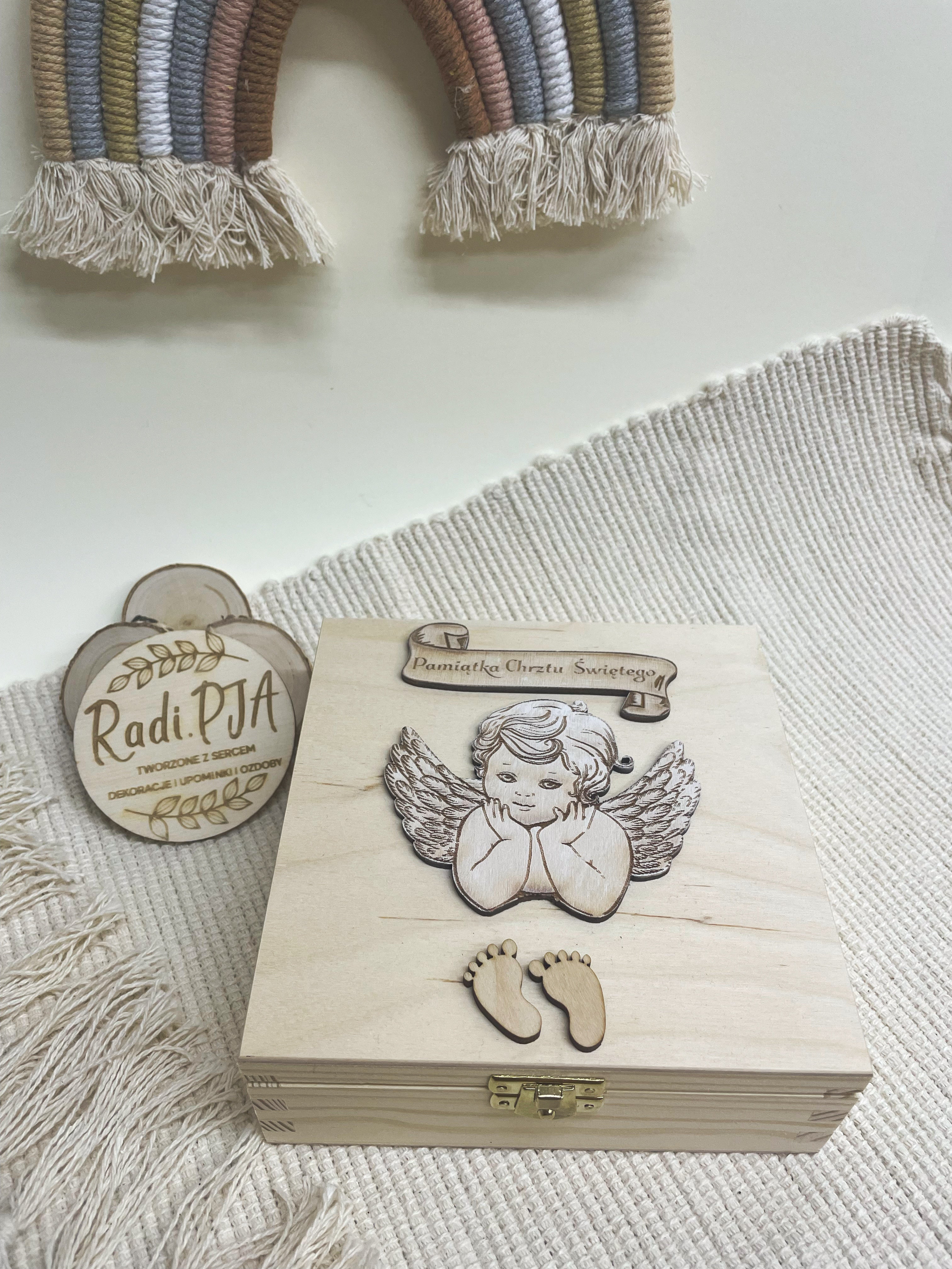 Szkatułka 16cm Chrzest Święty