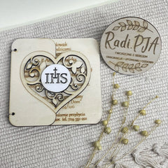 Zaproszenie Pierwsza Komunia Święta z personalizacją