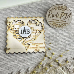 Zaproszenie Pierwsza Komunia Święta z personalizacją II