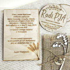 Zaproszenie Pierwsza Komunia Święta z personalizacją IV