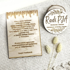 Zaproszenie Pierwsza Komunia Święta z personalizacją V