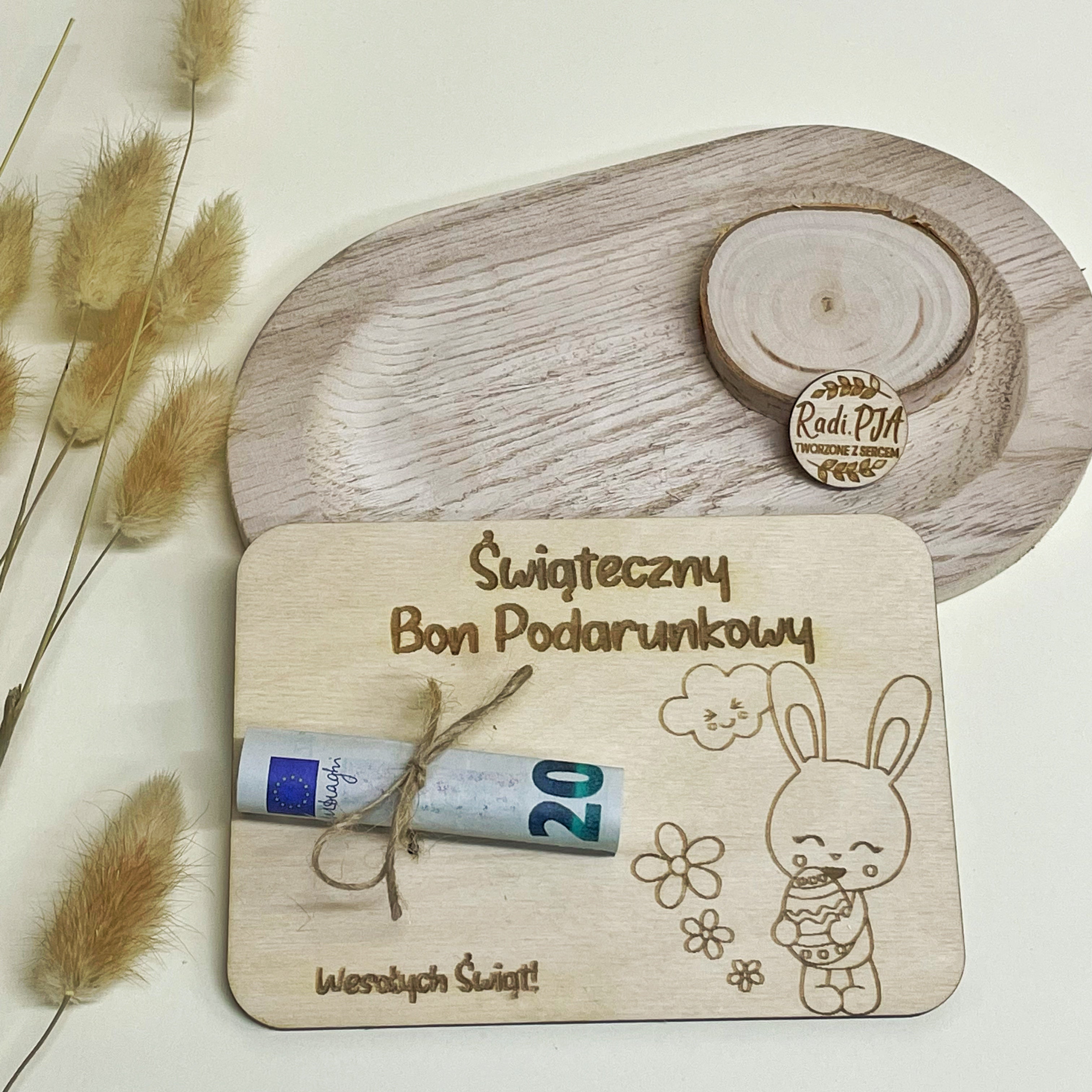 Bon podarunkowy na pieniądze Święta Wielkanoc