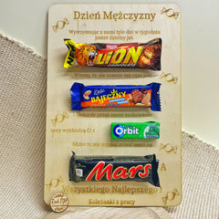 Słodki prezent - Dzień Chłopaka, Dzień Mężczyzn tabliczka na batony