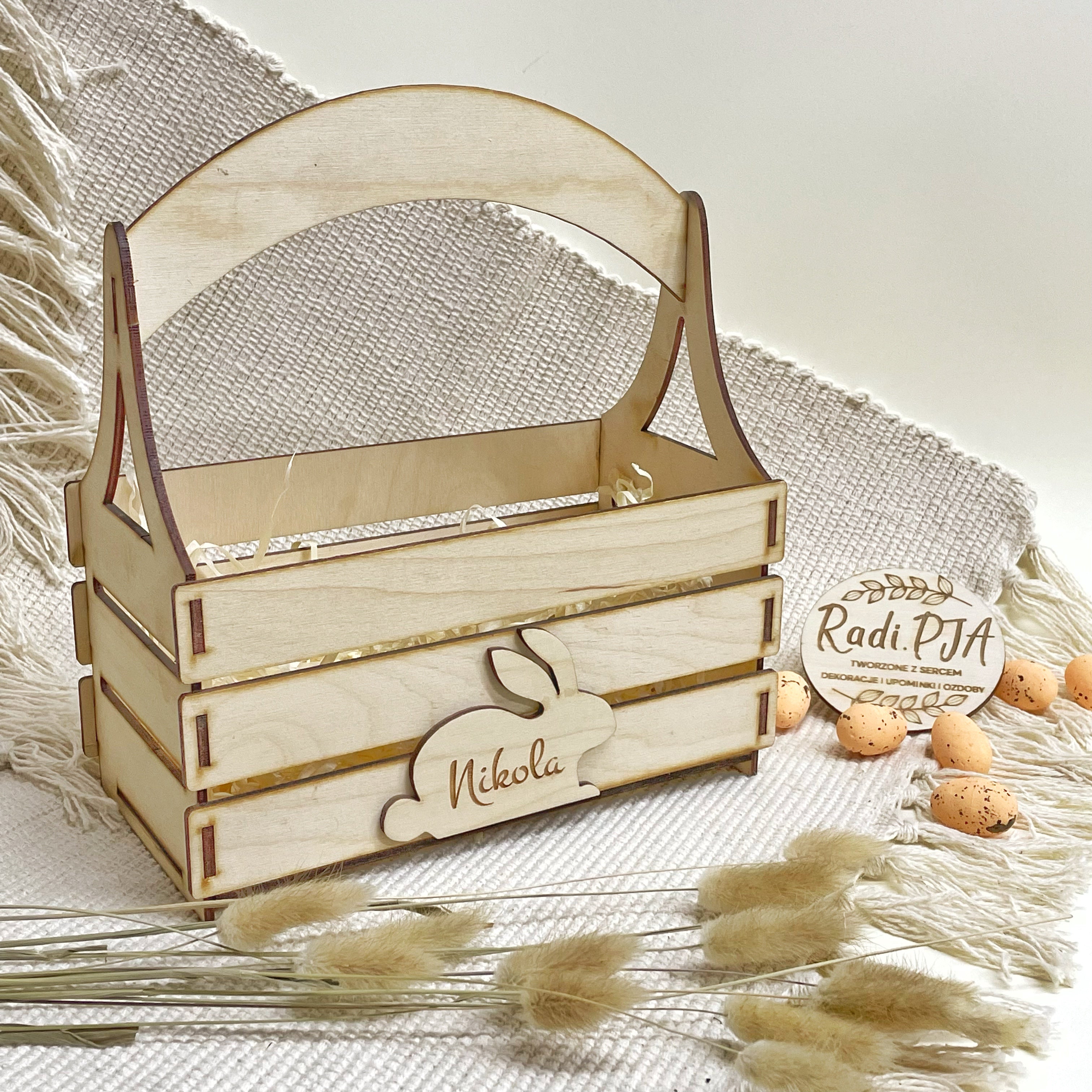 Koszyczek Wielkanocny z imieniem