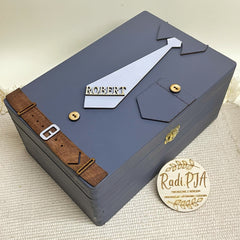 Szkatułka kuferek dla mężczyzny koszula 30x20cm