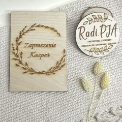 Zaproszenie I Komunia Święta z personalizacją